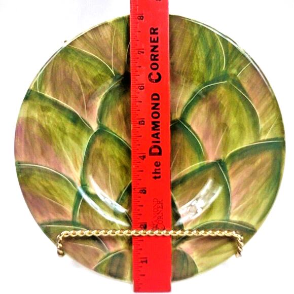 Pfaltzgraff Central Market Artichoke Pattern Ceramic Salad or Dessert Plate 8" - Picture 3 of 5